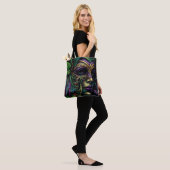 New Orleans Mardi Gras Abstracte kunst Tote Bag (Op model)