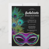 New Orleans Mardi Gras Bachelorette Party Kaart (Voorkant)