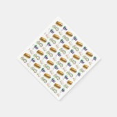 New Orleans Mardi Gras Beignet beheert Masker PoBo Servet (Hoek)