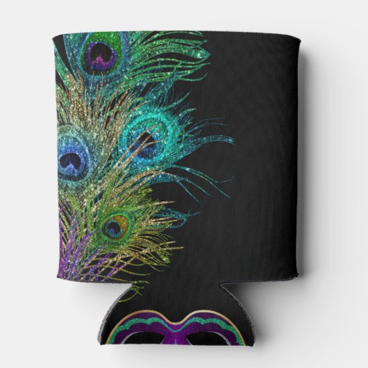 New Orleans Mardi Gras Birthday Party Blikjeskoeler (Achterkant)