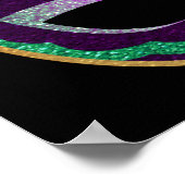 New Orleans Mardi Gras Birthday Party Welkomstteke Poster (Hoek)