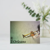 New Orleans Mardi Gras en Jazz Photomanipulation Briefkaart (Staand voorkant)