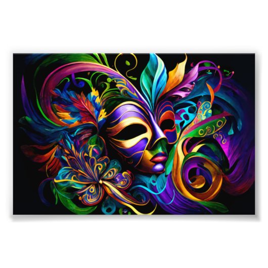 New Orleans, Mardi Gras, Fat Tuesday, NOLA Foto Afdruk (Voorkant)