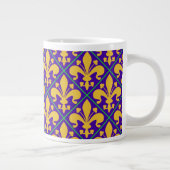 New Orleans Mardi Gras Fleur de Lis Grote Koffiekop (Rechts)