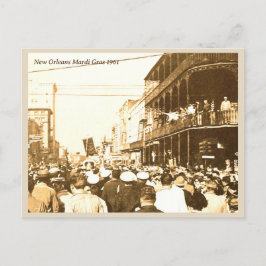 New Orleans Mardi Gras  foto 1961 Briefkaart