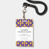New Orleans Mardi Gras Gezinsreünie Badge (Front with Lanyard)