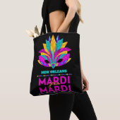 New Orleans Mardi Gras Mask Canvas tas (Dichtbij)