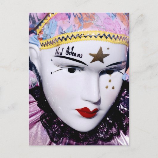 New Orleans Mardi Gras masker Briefkaart (Voorkant)