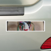 New Orleans Mardi Gras Masker Bumpersticker (Op auto)