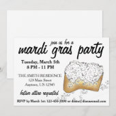 New Orleans Mardi Gras NOLA Party Beignet Pastry Kaart (Voorkant / Achterkant)