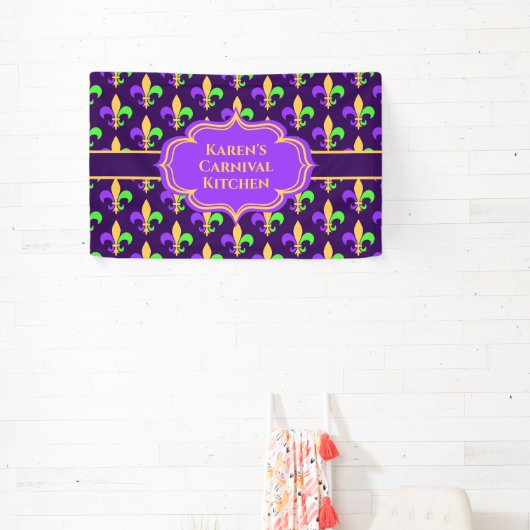 New Orleans Mardi Gras of Carnaval Spandoek (Insitu)