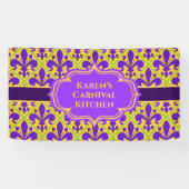 New Orleans Mardi Gras of Carnaval Spandoek (Horizontaal)