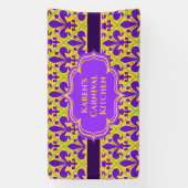 New Orleans Mardi Gras of Carnaval Spandoek (Verticaal)