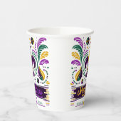 New Orleans Mardi Gras paarse geel groen Papieren Bekers (Links)
