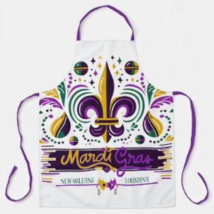 New Orleans Mardi Gras paarse geel groen Schort