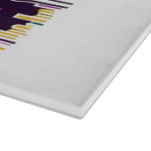 New Orleans Mardi Gras paarse geel groen Snijplank (Hoek)