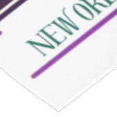 New Orleans Mardi Gras paarse geel groen Tafelkleed (Gekanteld)