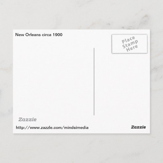 New Orleans Mardi Gras Parade,  postkaart (Achterkant)