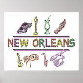 New Orleans Mardi Gras Poster (Voorkant)