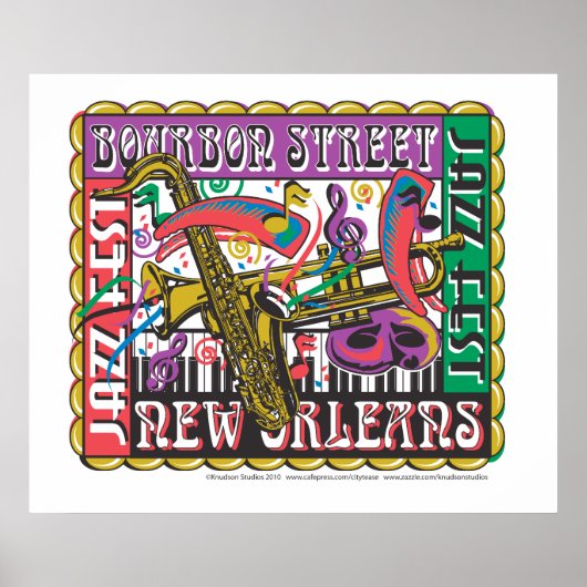 New Orleans Mardi Gras Poster (Voorkant)