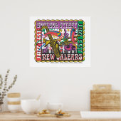 New Orleans Mardi Gras Poster (Keuken)