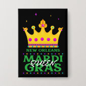 New Orleans Mardi Gras Queen Button (Voorkant)