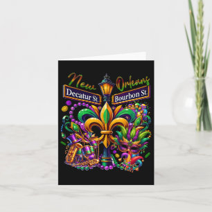 New Orleans Mardi Gras Sublimation Decatur en Bou Kaart