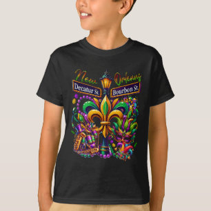 New Orleans Mardi Gras Sublimation Decatur en Bou T-shirt