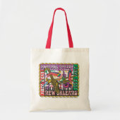 New Orleans Mardi Gras Tote Bag (Voorkant)