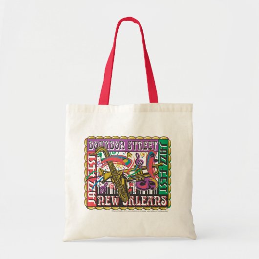 New Orleans Mardi Gras Tote Bag (Voorkant)
