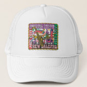 New Orleans Mardi Gras Trucker Pet (Voorkant)