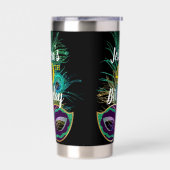 New Orleans Mardi Gras Verjaardag Tumbler Geïsoleerde Drinkbeker (Links)