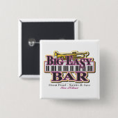 New Orleans Mardi Gras Vierkante Button 5,1 Cm (Voorkant /achterkant)