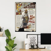 New Orleans Mardi Gras Vintage Travel Poster (Thuiskantoor)