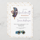 New Orleans MardiGras Bachelorette weekendfeest Kaart (Voorkant / Achterkant)