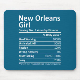 New Orleans Meisje La Louisiana Grappige Stad Thui Muismat