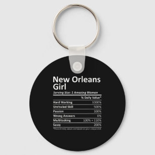 New Orleans Meisje La Louisiana Grappige Stad Thui Sleutelhanger