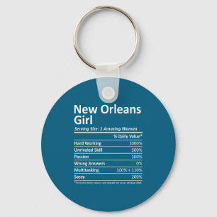 New Orleans Meisje La Louisiana Grappige Stad Thui Sleutelhanger