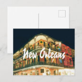 New Orleans met foto van het Franse kwartaal Briefkaart (Voorkant / Achterkant)
