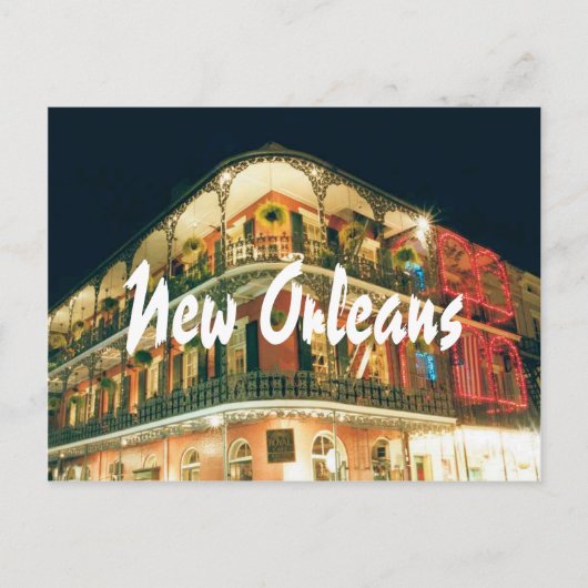 New Orleans met foto van het Franse kwartaal Briefkaart (Voorkant)