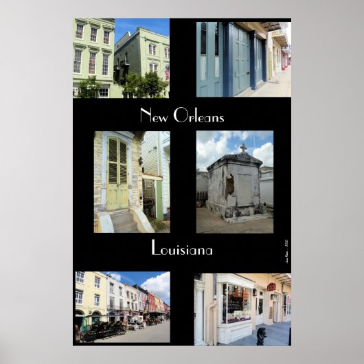 New Orleans Montage Poster (Voorkant)