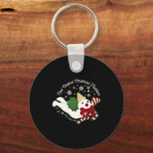 New Orleans Mr Bingle Christmas Tradition Snowmen  Sleutelhanger (Voorkant)