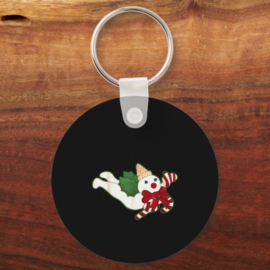 New Orleans Mr Bingle Christmas Tradition Snowmen Sleutelhanger (Voorkant)