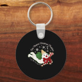 New Orleans Mr Bingle Christmas Tradition Snowmen  Sleutelhanger (Voorkant)