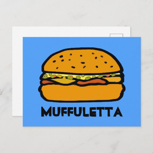 New Orleans Muffuletta Briefkaart (Voorkant / Achterkant)