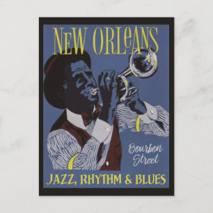 New Orleans Music briefkaart