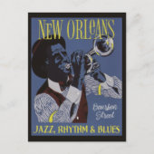 New Orleans Music briefkaart (Voorkant)