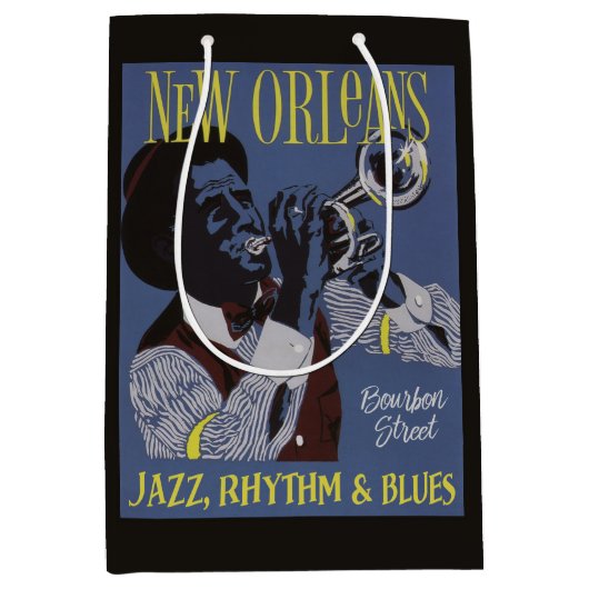 New Orleans Music-cadeau Medium Cadeauzakje (Voorkant)