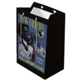 New Orleans Music-cadeau Medium Cadeauzakje (Achterkant Gekanteld)