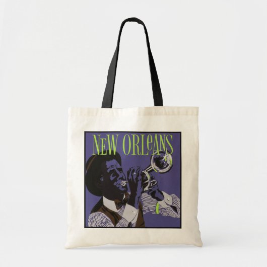 New Orleans Music canvas tassen (Voorkant)